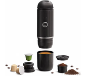 Cafetera portátil,máquina de espresso inalámbrica de 19 bares,compatible con cápsulas NS y café molido para viajes / cam