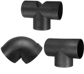 Codo de tubo de ventilación de 60 mm / 2,4 pulgadas 75 mm / 3 pulgadas de diámetro para calentador de estacionamiento de