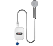 Calentador de agua eléctrico instantáneo mini de 220V con enchufe de la UE,juego de ducha con control de temperatura. Ca