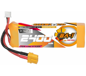 Batería LiPo Gaoneng GNB 7.4V 2400mAh 40C 2S con conector T / XT60 para coches RC escala 1/12, 1/14 y 1/16, barco RC Vol