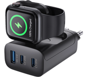 Cargador Bakeey WV33 43W de 3 puertos USB PD con cargador inalámbrico para reloj inteligente,soporte para carga rápida Q