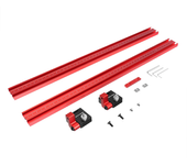 ENJOYWOOD Guía de extensión imperial riel de madera con conector T para sistema de guía paralela de sierra de riel