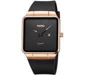 Reloj cuadrado para hombres SKMEI Fashion. Reloj de cuarzo simple. Reloj electrónico resistente al agua. Relojes deporti