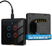 SMATRUL Tuya Interruptor de luz inteligente montado en la pared WiFi RF433 para hogar inteligente Panel de control tácti