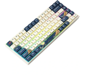 Teclado de juego mecánico Tri-mode iBlancod K84 con 84 teclas, intercambiables en caliente, PBT de sublimación por los c