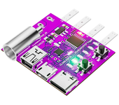 ATORCH DL24B-XSP16 Tipo-C PD3.1 Protocolo de carga rápida Placa de prueba de 4 cables Voltímetro Engañador Cargador de 1