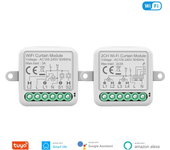 Modulo de interruptor de cortina inteligente Tuya Smart Wifi 3A Compatible con 1/2 gang, motor electrico para persianas