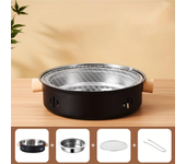 Parrilla portátil de carbón IPRee de acero inoxidable mini para camping con parrilla de malla