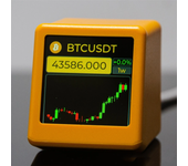 Reloj Meteorológico WiFi Acciones Tasas de Cambio Precio de Bitcoin Seguimiento de Criptomonedas Pantalla Reloj Meteorol