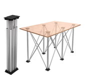 Mesa de trabajo de estructura nueva Soporte de caballete de trabajo de aleación de aluminio portátil y rápido Banco de t