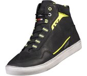 LS2 Zoe Zapatillas de moto perforadas - Negro Amarillo (39)