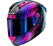 Shark Aeron Edgy Casco de carbono - Carbono Azul Lila (M)