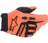 Alpinestars Full Bore Guantes de Motocross Juvenil - Negro Naranja (S)