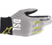 Alpinestars AS-DSL Shotaro Guantes de motocicleta - Gris Amarillo (2XL)