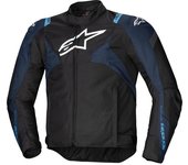 Alpinestars T-Jaws V4 Chaqueta textil de moto impermeable - Negro Azul (S)