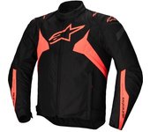 Alpinestars T-Jaws V4 Chaqueta textil de moto impermeable - Negro Rojo (3XL)