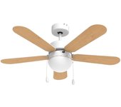 Universal Blue Etesios 6042W Ventilador de Techo con Aspas Reversibles 50W Blanco/Madera