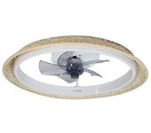 Cecotec Energysilence Lampaero 620 Natural Design Ventilador de Techo con Luz 20W Mimbre