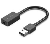 Tarjeta de Sonido Vention CDZB0 USB Macho 16 Bit 1x Jack 3.5mm 0.15m Negro