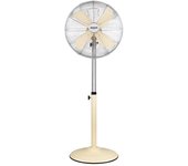 Ventilador de Pie Bastilipo PALMA VAINILLA 40cm 50W 3 Velocidades Acero Altura Regulable