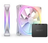 Ventilador suplementario NZXT F140 RGB Duo 140mm 1800RPM con doble aro LED y controlador