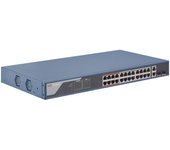 Switch Hikvision DS-3E1326P-EI 24 puertos PoE+ 10/100Mbps 2 SFP Rack 1U Metal Gestión Web