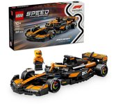 Lego Speed Champions Coche de Carreras McLaren F1 Team MCL38, Juguete de Carreras, 10+ Años
