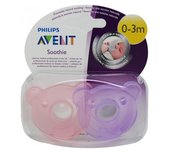 Avent Chupetes Soothie 0-3 Meses Rosa