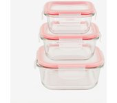 Set de 3 tápers de borosilicato 32/52/80cl