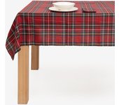 Mantel rojo Tartán 150x250cm