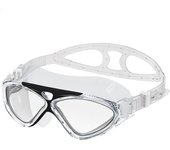 Populares gafas de natación antivaho con montura grande, antivaho y anti-UV, cómodas gafas de natación para adultos con montura grande, transparentes