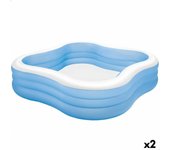 Piscina hinchable intex azul 1250 l 229 x 56 x 229 cm (2 unidades)