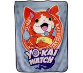 Yo-Kai Watch Jibanyan Manta de forro polar para niños, 127 x 152 cm