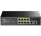 Cudy GS1010P switch Gigabit Ethernet (10/100/1000) Energía sobre Ethernet (PoE) Montaje en pared/escritorio Negro