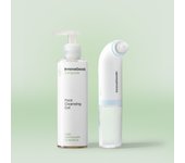 InnovaGoods® Set de cuidado facial con CBD, x1 gel limpiador facial, nutre, calma, reduce rojeces, irritaciones y marcas, x1 Hidrolimpiador para una limpieza facial en profundidad. Pieles sensible