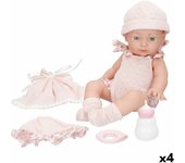 Muñeco bebé colorbaby 15 x 30 x 10 cm 4 unidades