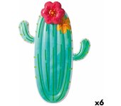 Colchoneta hinchable intex cactus 140 x 185 x 28 cm (6 unidades)