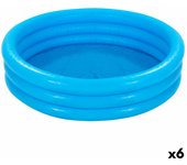 Piscina hinchable para niños intex azul aros 330 l 147 x 33 cm (6 unidades)