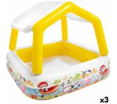 Piscina hinchable para niños intex toldo 295 l 157 x 122 x 157 cm (3 unidades)
