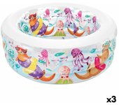 Piscina hinchable para niños intex acuario 360 l 152 x 56 x 152 cm (3 unidades)