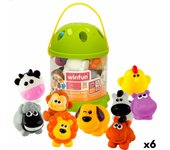 Set de animales de granja winfun plástico 10 piezas 6 x 5,5 x 5 cm (6 unidades)