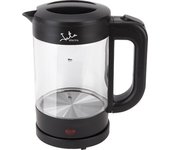 Jata HA702 Hervidor de Agua Eléctrico 1,2 Litro, 1500 W, Libre de BPA, Base 360º, Desconexión Automática, Recogecables, Ebullición Rápida, Visor Agua, Cristal Borosilicaito