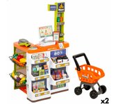 Supermercado de juguete colorbaby 50 x 82 x 42 cm 50 piezas 2 unidades