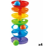 BigBuy Juguetes Espiral de Actividades PlayGo Rainbow 4 Unidades 15 x 37 x 15,5 cm