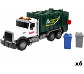 Camión de basura speed & go 31 x 13 x 10 cm (6 unidades)