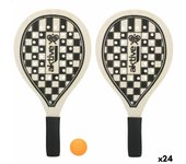 Palas de playa con pelota aktive 20,5 x 39,5 cm (24 unidades)