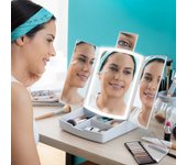 Espejo led plegable con organizador de maquillaje 3 en 1 panomir innovagoods