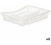Escurridor para fregadero blanco plástico 45,5 x 8 x 36,5 cm (12 unidades)