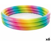 Piscina hinchable para niños intex multicolor aros 330 l 147 x 33 x 147 cm (6 unidades)