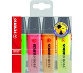STABILO BOSS ORIGINAL marcador 4 pieza(s) Punta de cincel Multi